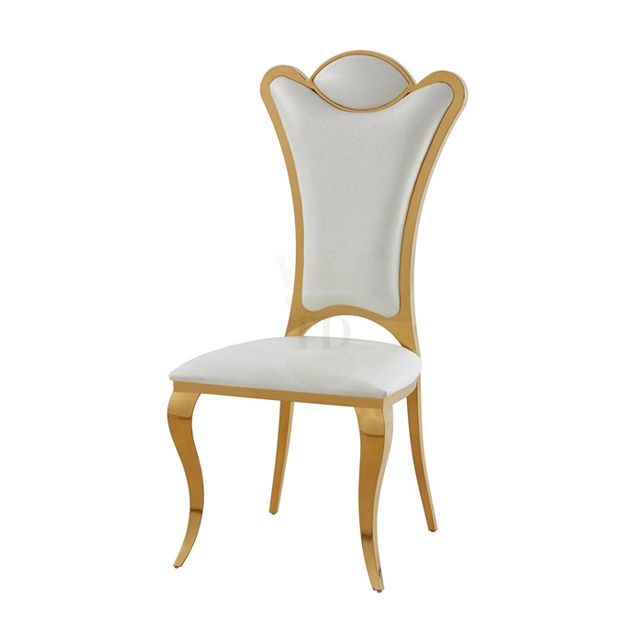 Gold Stainless Steel Modern Dining Chair