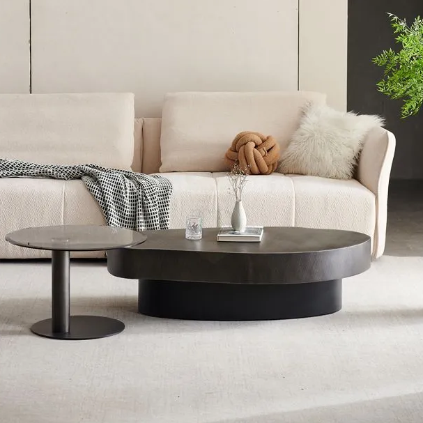 Mango Shape Coffee Table Set With Drawer