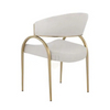 Gold Stainless Steel Elegant Dining Chair