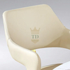 Gold Stainless Steel Modern Dining Chair With Armrest