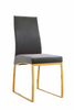 Gold Stainless Stee With PU Dining Chair