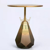 Gold Stainless Steel Side Table