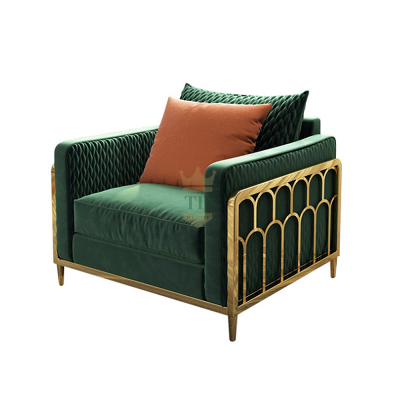 Velvet Green Sofa 1/2/3/4 Seater Sofa Set Luxury Interior Lounge