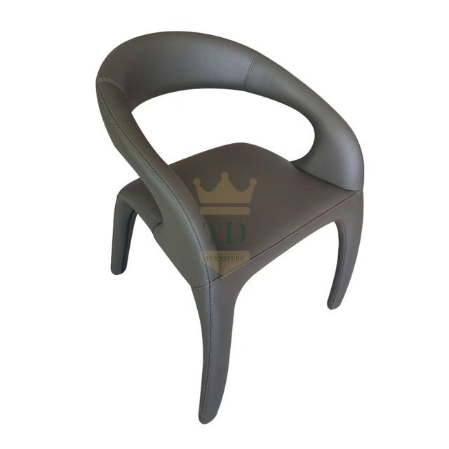 Spotted Deer Shape With Artificial Leather Dining Chair