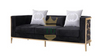 Gold Stainless Steel With Velvet Sofa