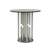 Stainless Steel Glass End Table