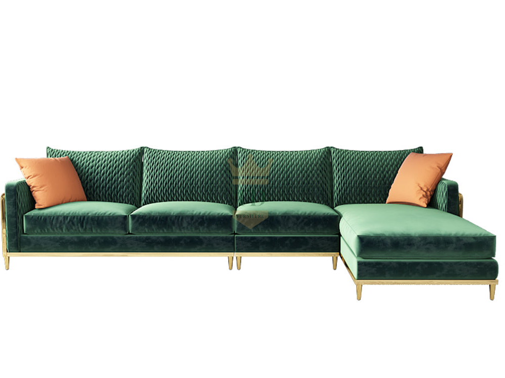 Velvet Green Sofa 1/2/3/4 Seater Sofa Set Luxury Interior Lounge