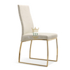 Gold Stainless Stee With PU Dining Chair