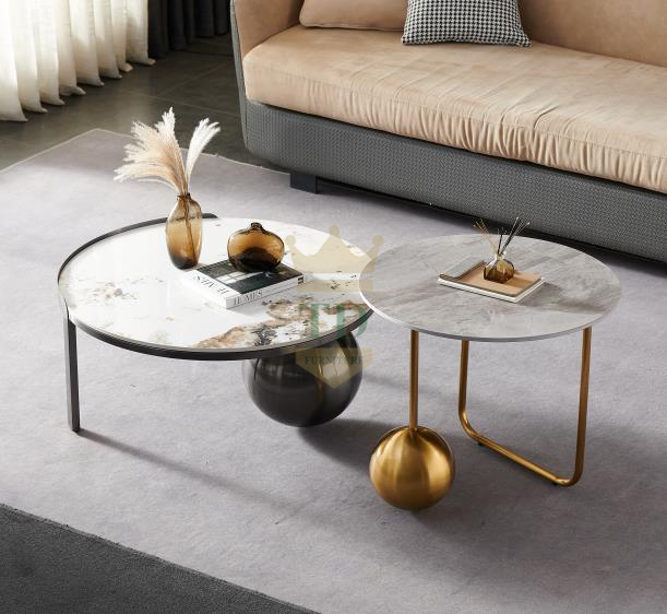 2 In 1 Coffee Table With Ball Base