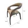 Spotted Deer Shape With Artificial Leather Dining Chair