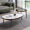 Combined Size With Sintered Stone Top Coffee Table Set