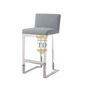 Silver Stainless Steel Barstool