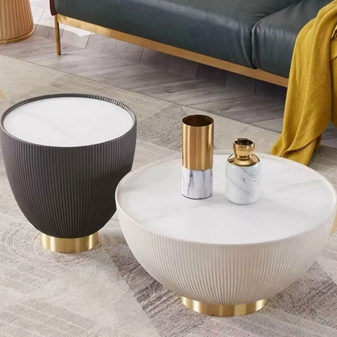 Bowl Coffee Table With Teacup Side Table 