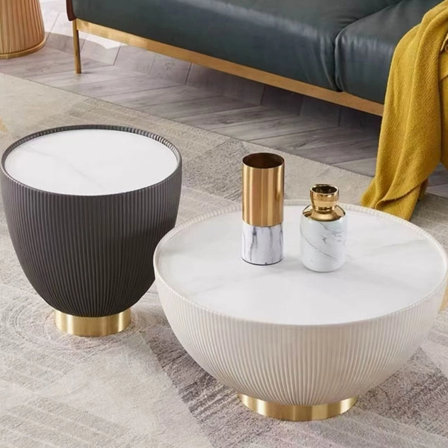 Bowl Coffee Table With Teacup Side Table 