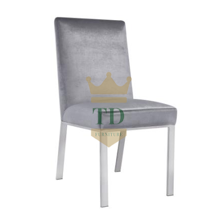 Gold Stainless Steel With Velvet Dining Chair