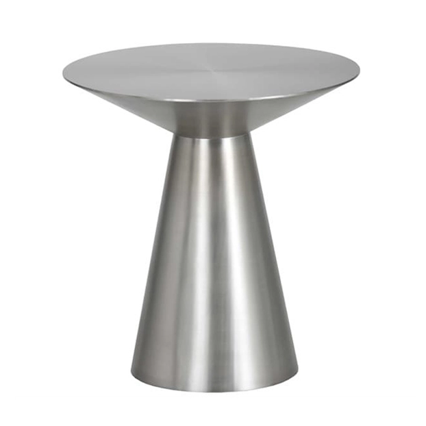 Whole Brushed Gold Stainless Steel End Table