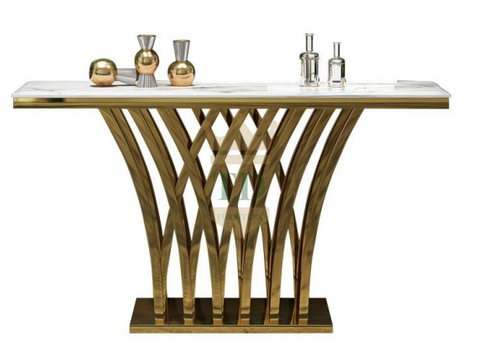 Gold Console Table