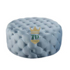 Deep Button Tufting Ottoman