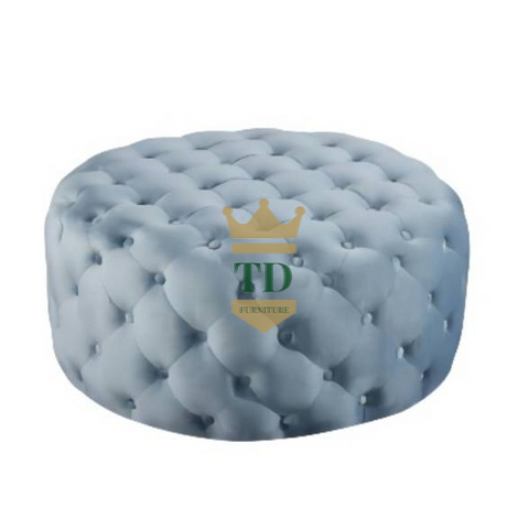 Deep Button Tufting Ottoman