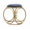 Gold Stainless Steel Round Ottoman