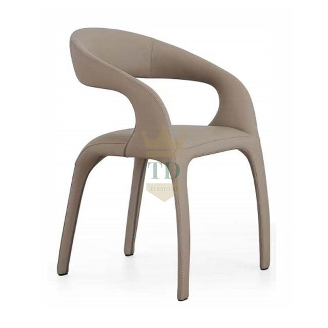 Spotted Deer Shape With Artificial Leather Dining Chair